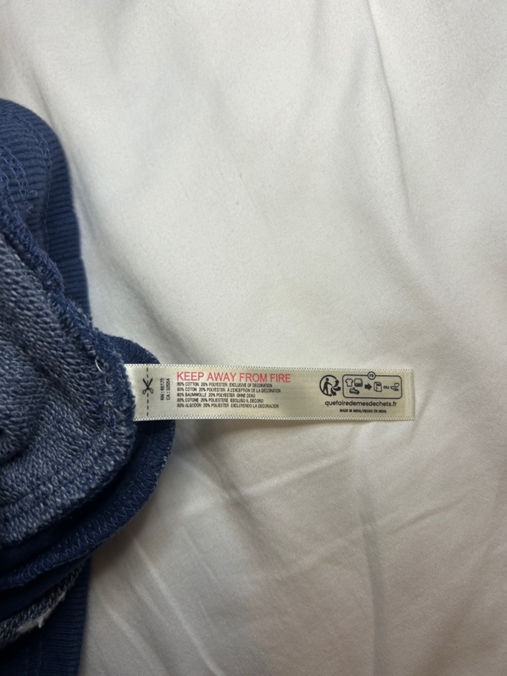 Free People Movement Navy Logo Tape Joggers FP Movement Sweatpants Size Small - Picture 7 of 7